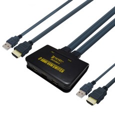 ZSG414881[대원TMT] DW-KVMH12 [HDMI KVM스위치/2:1/USB/케이블일체형], 단일옵션