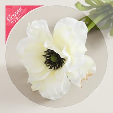감성인테리어 예쁜 조화 모음 180종 / 플트 조화꽃 C, C23.퓨리아네모네가지 55cm-화이트