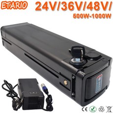 48V 배터리 1000W 750W 리튬이온 36V 20AH 전기 자전거 삼성/LG, 21 36V10AH 500W2A