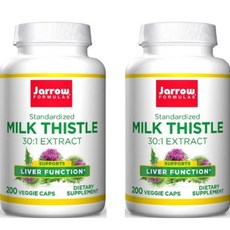 Jarrow Formulas 스탠다드 밀크씨슬 30:1 200 베지캡슐, 200정, 2개