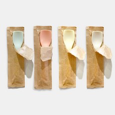 [박스/4000개] 개별포장 친환경 스푼 NEW PLA 아이스크림 일회용스푼 4색 10cm, 민트(500개입X8팩), 8개