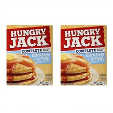 헝그리 잭 팬케이크 와플 믹스 907g 2팩 엑스트라 라이트 앤드 플러피 Hungry Jack Extra Light & Fluffy Pancake Waffle Mix 32 Ounce, 2개