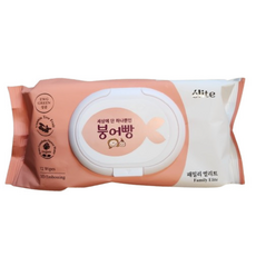 붕어빵 엘리트 패밀리 A+ 물티슈 캡형 72매 10개