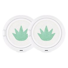 김정문알로에 큐어 아쿠아 마일드 쿨링 선쿠션 리필, 2개, 25ml