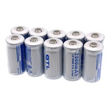 2-20 배터리 CR123A RCR123 ICR16340 2800mAh 37 V 리튬 이온 Akku fr Sicherheit 카메라 L70 16340 ladegert, [04] 10PCS battery, 07 10 PCS battery, 10개