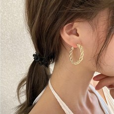 순금링볼드귀걸이