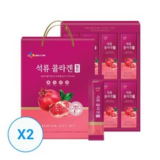 CJ 웰케어 한뿌리 석류콜라겐 젤리 10g40포 x 2개 80일분, 단품