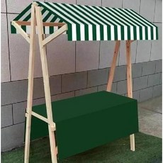 플리마켓매대 접이식 판매 매대 부스 진열대 노점 행사 플리마켓 이동식 판매대 조립식, 그린 접이식 1.5x0.6x2m(식탁보포함)