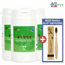 솔섬식품 신안 천일염으로 만든 송염 양치소금, 350g, 3개