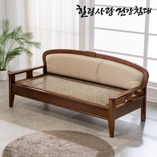[돌침대TV 힐링돌침대] S329PC 돌쇼파 돌침대쇼 홍맥반석기본석 기본조절기 전기안전인증 열판, 홍맥반석 + Q마크인증조절기(EMF인증 열판)