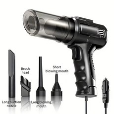 전원 라이터 자동차 공급 휴대용 핸드헬드 담배 장치 진공 12V 유선 미니 청소기 100W 고출력, black