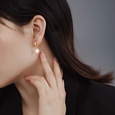 담수진주귀걸이10mm