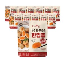 미트리 닭가슴살 한입볼 피자맛 100g, 12개