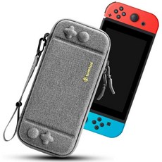 Tomtoc Carry Case for 닌텐도 스위치 울트라 슬림 하드 쉘 10개 게임 카트리지 보호 캐리어 케이스 fo, 1, 단일상품