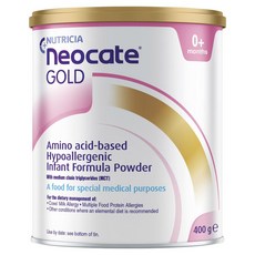 Neocate Gold Infant Formula 네오케이트 골드 아미노산-베이스 인팬트 포뮬라 0개월후 400g 2팩, 2개