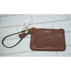 [해외]명품코치파우치손가방 Coach in Box Cognac Leather Small Zip Strap Wristlet Style 4868B