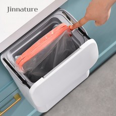 진네이처 4세대 싱크대 걸이형 쓰레기통, 화이트(손잡이없음), 1개