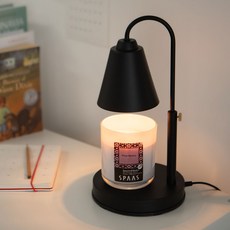 스파스캔들 병 향초 호른 캔들워머 세트 (국내산 높이 밝기 조절), 01 블랙, 10 센슈얼 블러시
