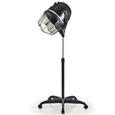 스탠드 조절 가능한 높이 360 회전 휠 온도 타이머가 있는 CO-Z 1300W 블랙 후드 헤어 드라이어 안전한 사용