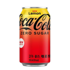 코카콜라 (리뉴얼) 코카-콜라 제로 레몬 CAN 355ml 24개 (4X6입), 단품