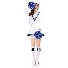 로로퍼스 치어리딩 학교 공연복 여성 에어로빅복장 운동회 방진 코스튬의상 치어리더 유니폼 족구볼 광장 춤