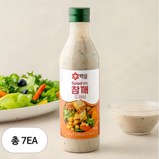 CJ 백설 참깨드레싱, 7개, 550g