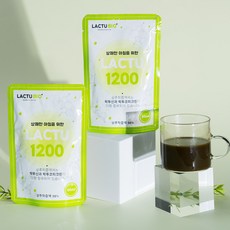 100%흑하랑 상추착즙액 80mlx30포 1개월분 숙면에좋은 수면차 잠잘오는 꿀잠 꿀잠차, 1개, 2.4L