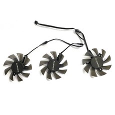 노트북쿨러 냉각팬 호환 GIGABYTE GTX960 GTX970 GTX980 GTX 980TI 760 670 580 R9 290X 라디에이터 3FAN 75mm 4 핀 T128010, 3) 3 FAN, 1개