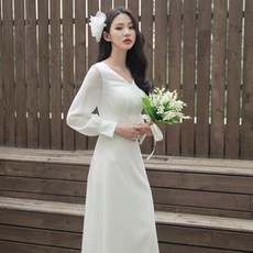 퍼프웨딩드레스
