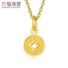 LUKFOOK 육 복 주 얼 리 순금 동전 펜던트 여자 금 장식 목걸이 없 음 가격 계산 B01TBGP 0014 약 0.70 g