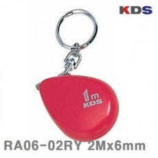 MFL896002줄자 (1EA) 34g RA06-02RY KDS 2Mx6mm 열쇠고리
