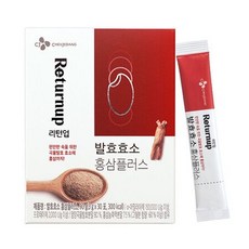 CJ 리턴업 발효효소 홍삼플러스 3gX30포, 1, 3g