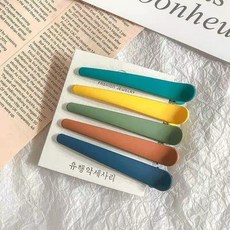 여자 플라스틱 긴 머리핀 세척 얼굴 앞머리 클립 바레트 패션 헤어 액세서리 10 개/세트