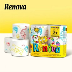 레노바휴지 캐릭터디자인 RENOVA, 롤휴지_4롤 x 2세트, 1개