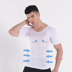 남자보정속옷 맵시티 남성 가슴살 이너핏 뱃살 티셔츠def943