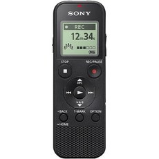 소니 ICD-PX470 내장 USB 보이스 레코더가 있는 스테레오 디지털 레코더 블랙