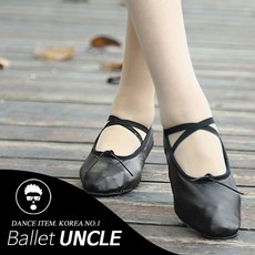 발레아저씨 캐릭터 티칭슈즈(댄스&발레), 240, 블랙