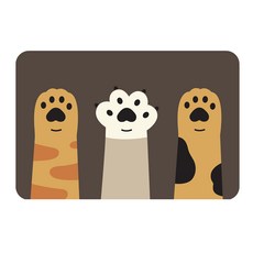 나인밸리 빨아서 쓰는 4세대 규조토 발매트, 고양이발