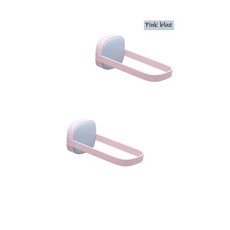 옷핀 수집기 발코니 후크 의류 행어 클립 다기능 접이식 보관 랙 벽 마감, Pink blue-2pcs, 2개