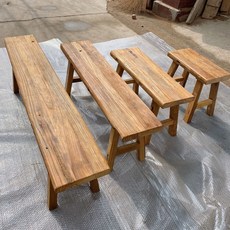 고재 벤치 스툴 원목 원형 우드 미니멀 낮은의자 정원 나무 빈티지 50x26x45, 120x26x45 가로 세로 높이