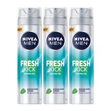 니베아 맨 프레시킥 쉐이빙 폼, 200ml, 3개