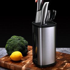 Bravon 분리세척 스테인리스 칼집 칼거치대 주방칼꽂이, 1개, 그레이