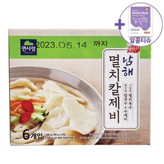 코스트코 면사랑 남해 멸치칼제비 180G X 6 + 더메이런알콜티슈, 1.08kg, 6개