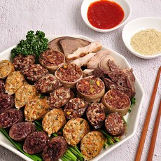 HACCP 인증 22년 전통 순대모음! 찰순대 / 토종순대 / 야채순대 / 암뽕순대 / 내장모듬, 매콤한순대 1kg, 1kg, 1개