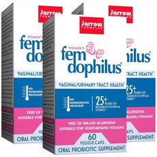자로우 3병 여성 펨 도피러스 10억 60캡슐 상온보관용 Fem Dophilus
