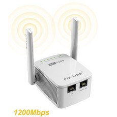 1200Mbps 5G 와이파이 리피터 라우터 와이파이 익스텐더 2.4G 무선 와이파이 장거리 부스터 와이파이 신호 증폭기 5ghz 와이파이 Repiter|모뎀, 1개, AU plug, External 2Atennas
