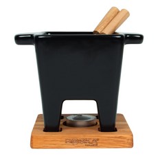 Boska Tapas Fondue Nero 200ml 퐁듀 치즈용 14.5x10x12cm, 1개
