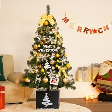 [나무 업그레이드 이벤트] 웰스트리 1.5m 트리 골드 스카치 크리스마스트리 세트