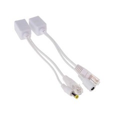 싸드 CCTV IP 네트워크 장비 전용 POE 패시브 RJ45 DC전원 최대 50M 패치코드 인젝터 UTP LAN 인터넷 케이블 카메라 - 라이브존