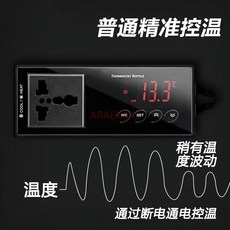 스마트 온도 컨트롤러 크롤러 먹이 탱크 도마뱀 가열 패드 및 습도 계량기 애완 동물 거북이 상자 SNN, 01 A, 1개